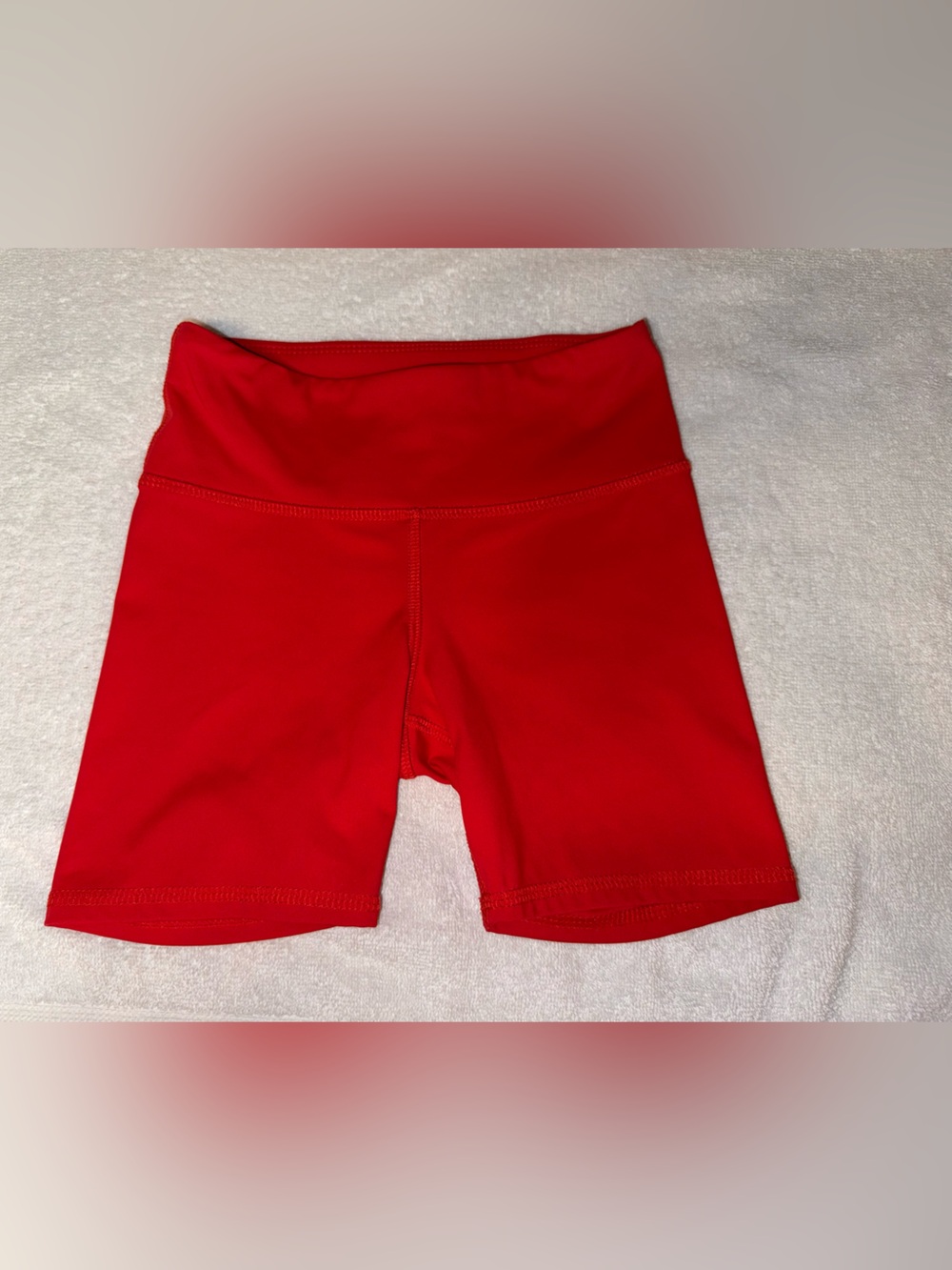 Tiger Friday Size Kids Large Red High-Waist Dance Shorts